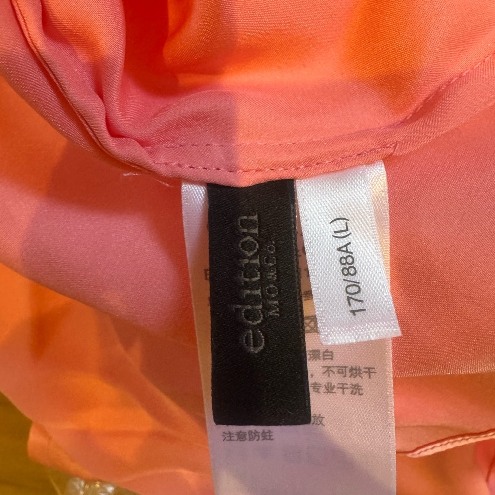 Pink 100% silk waist tie blouse - Picture 16 of 16